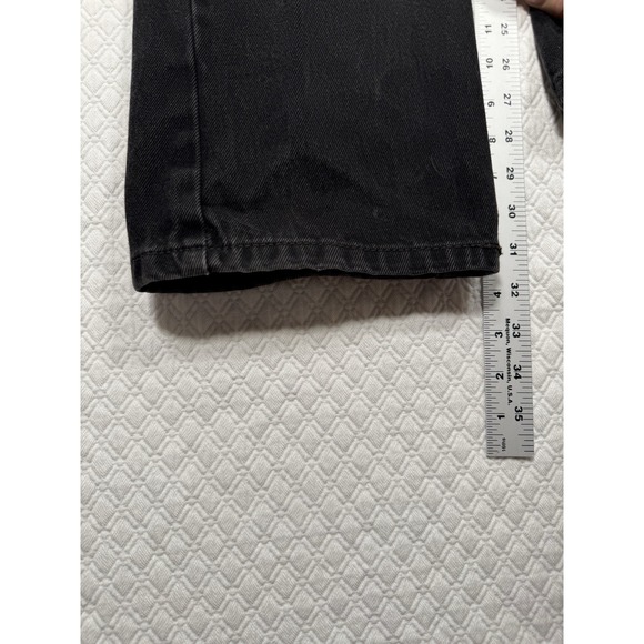 Levi's 505 Jeans Washed Black Straight Fit Mens 36x32 2010 Chore Cowboy Biker - Picture 7 of 8